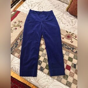 Anthropologie Maeve Royal purple Cropped Pants